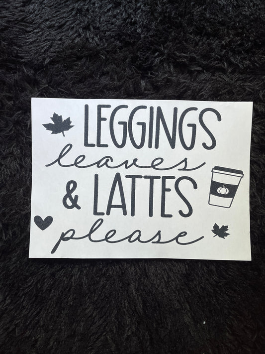 Leggings Leaves Lates Design